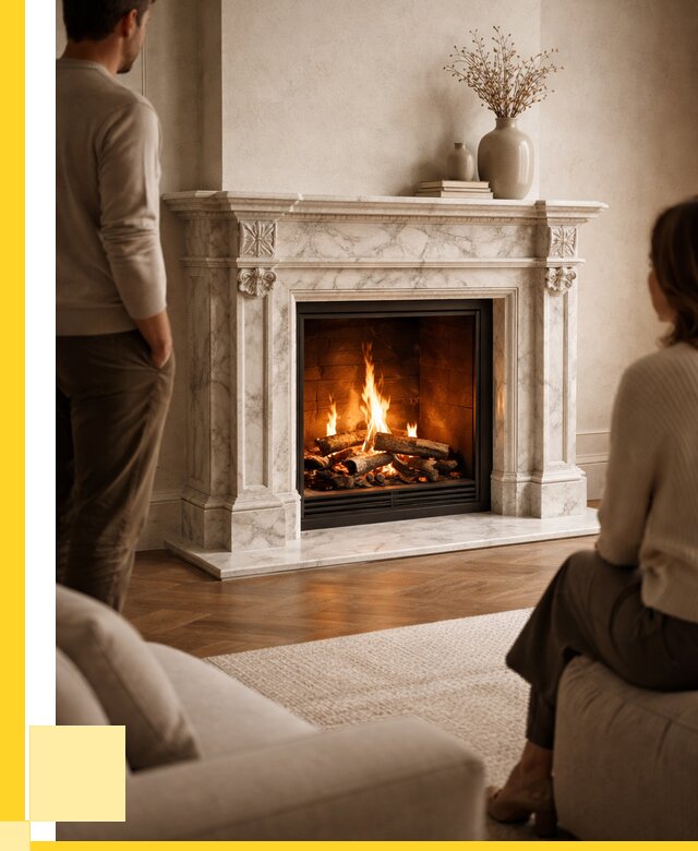 Мраморные камины под ключ в Белогорске от 255050 р. | ЭриданБгк