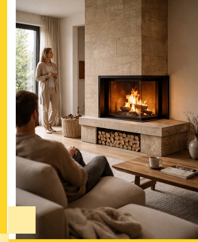 Угловые камины из кирпича установка в Белогорске от 153030 р. ЭриданБгк