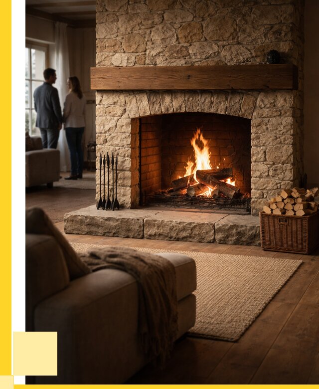 Открытые камины под ключ в Белогорске от 153030 р. ЭриданБгк