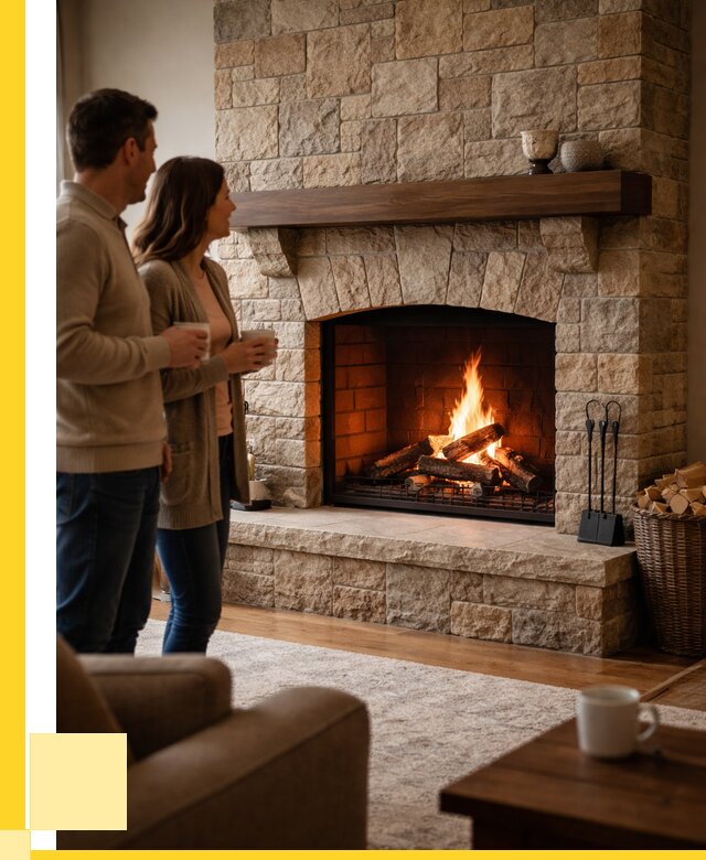 Каменные камины на заказ в Белогорске от 183636 р. | ЭриданБгк