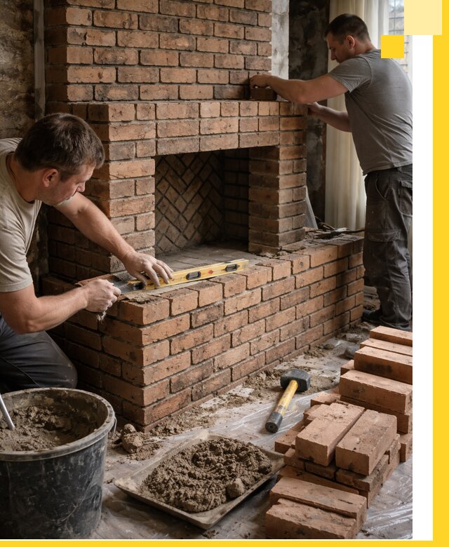 Изготовление и установка кирпичных каминов в Белогорске