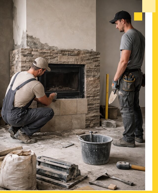 Камины под ключ в Белогорске: проект, изготовление и монтаж