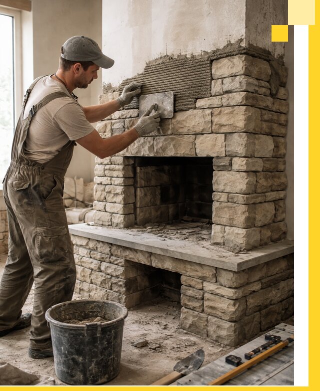 Строительство каминов под ключ в Белогорске от проектирования до монтажа