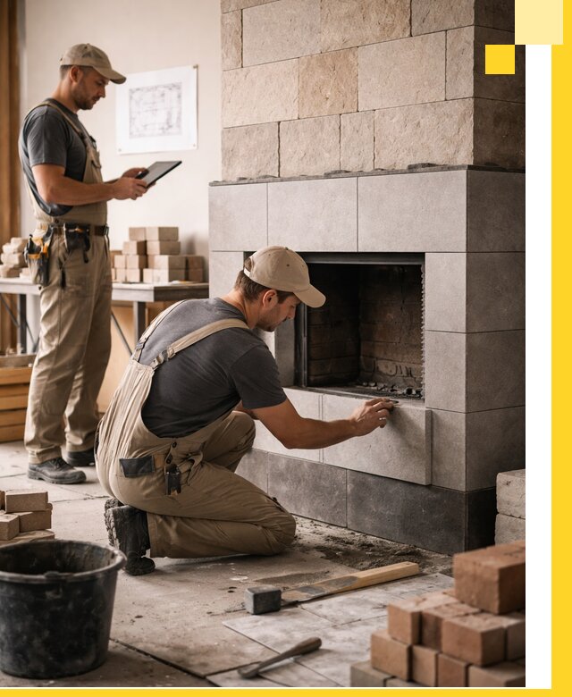 Индивидуальные проекты каминов и каминных систем в Белогорске