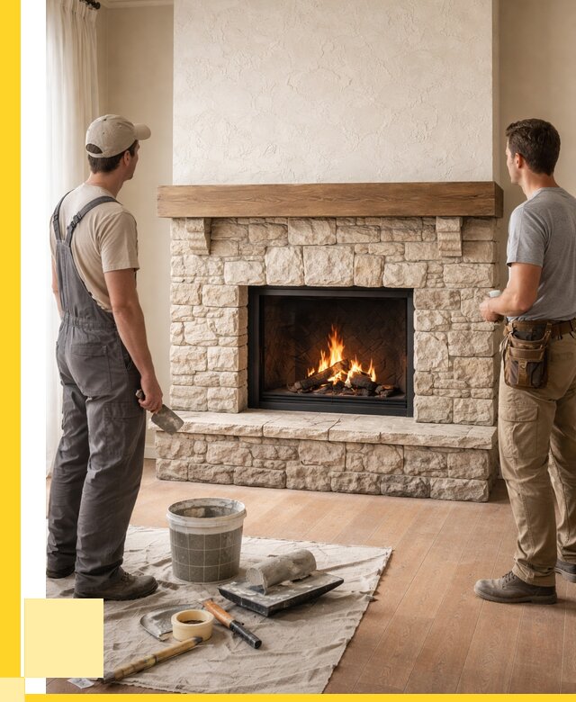 Отделка каминов в Белогорске от 6631 р. под ключ | ЭриданБгк