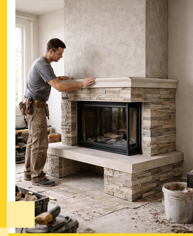 Изготовление каминов под ключ в Белогорске от 153030 р. | ЭриданБгк