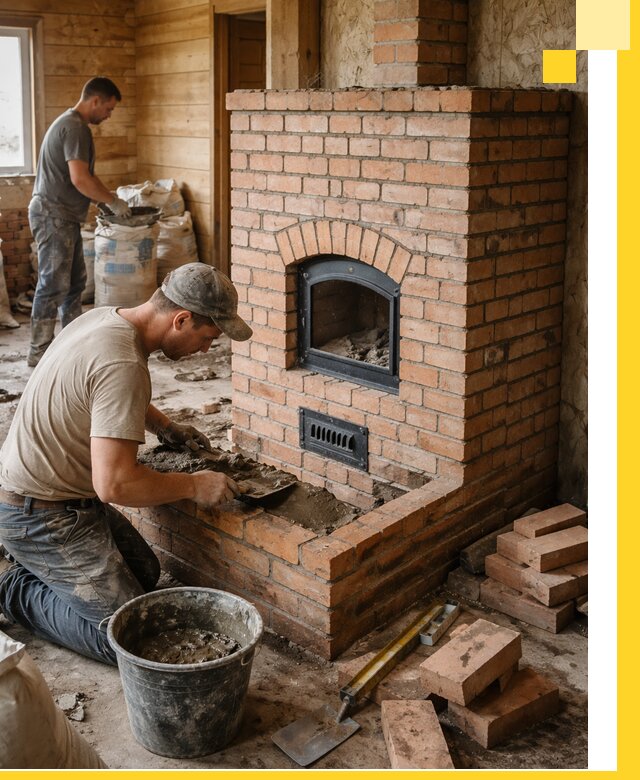 Профессиональное строительство печей в Белогорске под ключ