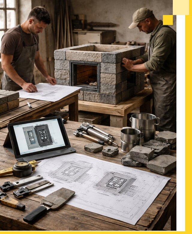 Разработка проектов печей с согласованием и монтажом в Белогорске