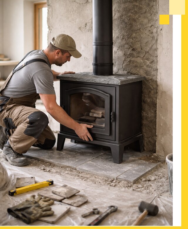 Профессиональный монтаж печей и каминов в Белогорске под ключ