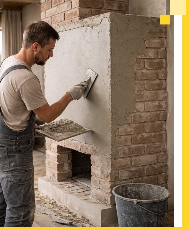 Отделка печей и облицовка каминов в Белогорске под ключ