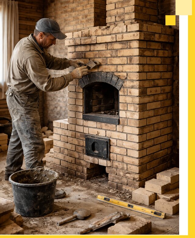 Кирпичные печи под ключ в Белогорске: проектирование и кладка
