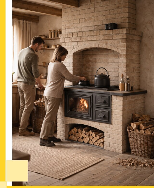 Печи с плитой в Белогорске от 45909 р. | ЭриданБгк — кирпичная печь