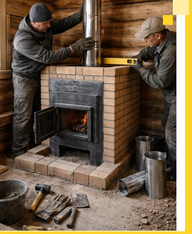 Проектирование, изготовление и установка банных печей в Белогорске