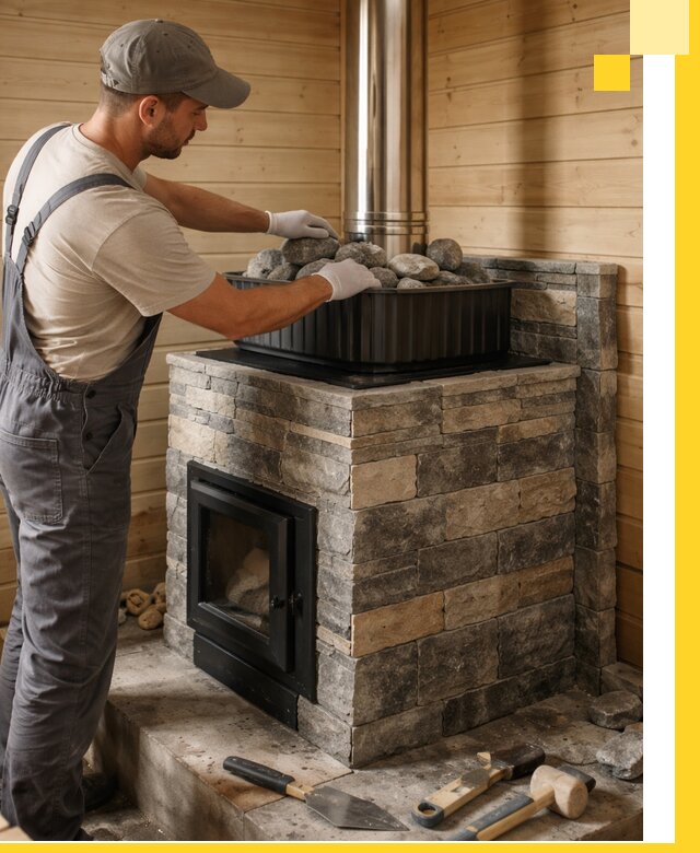 Печи для парной в Белогорске, производство, монтаж и обслуживание