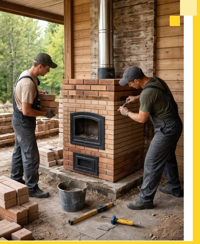 Производство и установка дачных печей под ключ в Белогорске