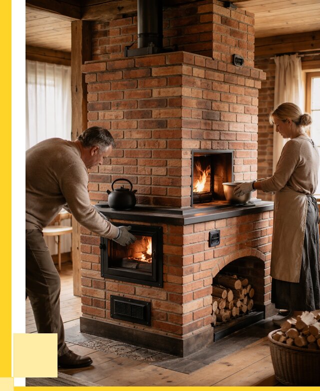 Печи для загородного дома под ключ в Белогорске от 81616 р. | ЭриданБгк