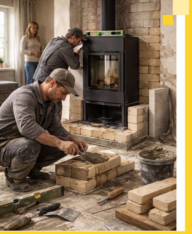 Печи и камины под ключ: проект, установка в Белогорске