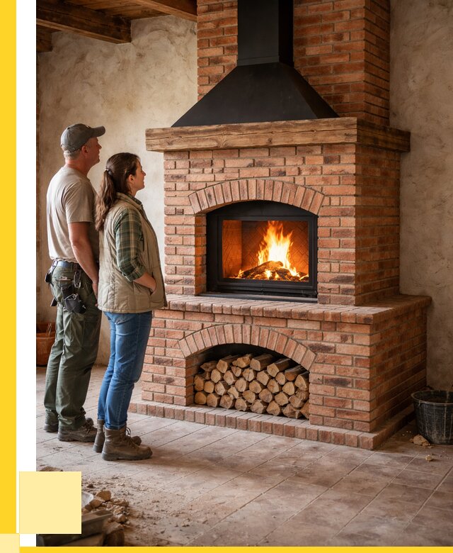 Печи камины из кирпича в Белогорске от 122424 р. | ЭриданБгк