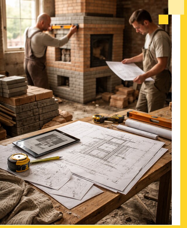 Проекты печей и каминов с индивидуальным дизайном в Белогорске