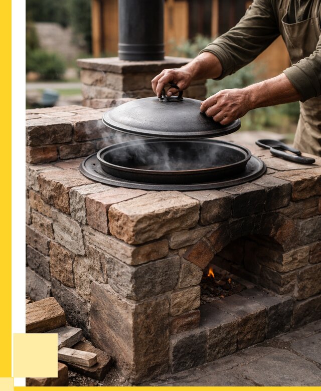 Печи для казана в Белогорске по цене от 18364 р. | ЭриданБгк