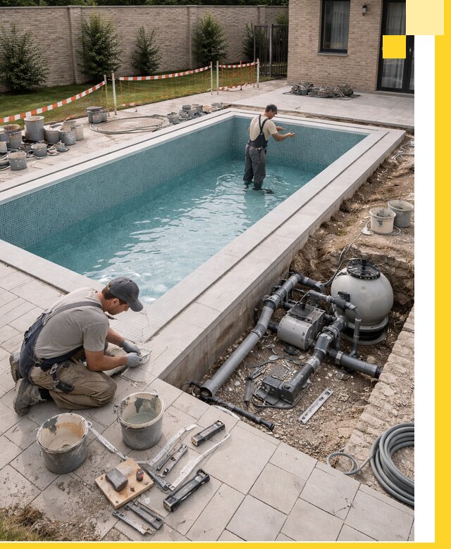 Строительство бассейнов под ключ в Белогорске: проекты и монтаж