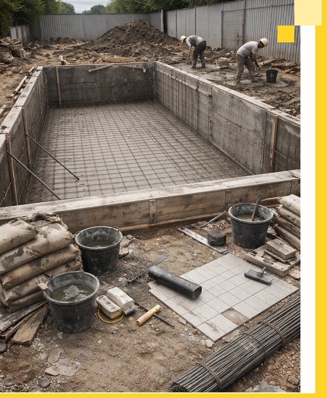 Строительство бассейнов под ключ в Белогорске, дизайн и монтаж