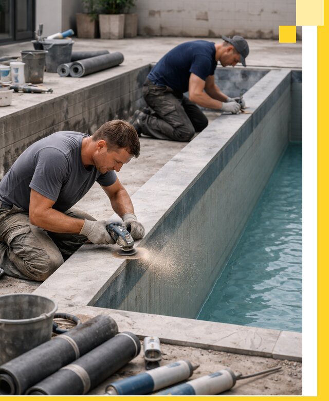 Профессиональный ремонт бассейнов под ключ в Белогорске