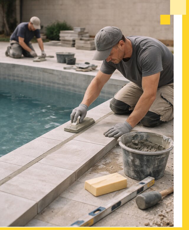 Отделка бассейнов в Белогорске: декоративная отделка и гидроизоляция