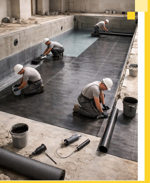 Профессиональная гидроизоляция бассейнов и чаш в Белогорске под ключ