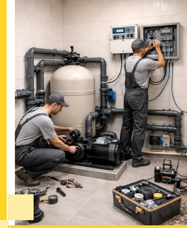 Монтаж оборудования для бассейнов в Белогорске от 40808 р. | ЭриданБгк