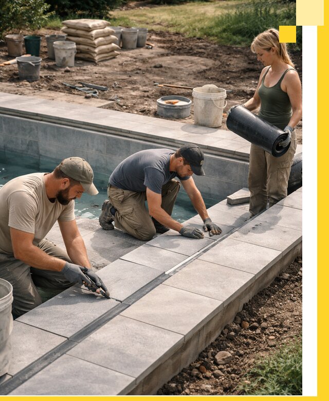 Строительство и монтаж уличных бассейнов под ключ в Белогорске