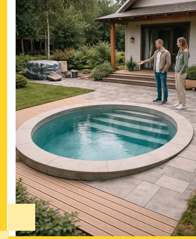 Бассейн на даче под ключ в Белогорске от 204040 р., ЭриданБгк