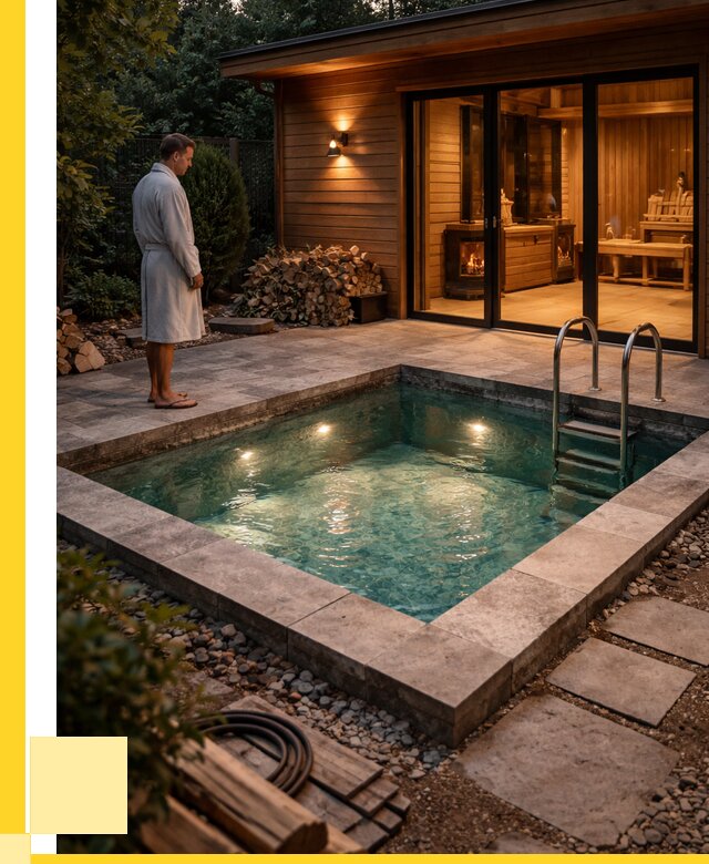 Бани с бассейном под ключ в Белогорске от 96919 р. | ЭриданБгк