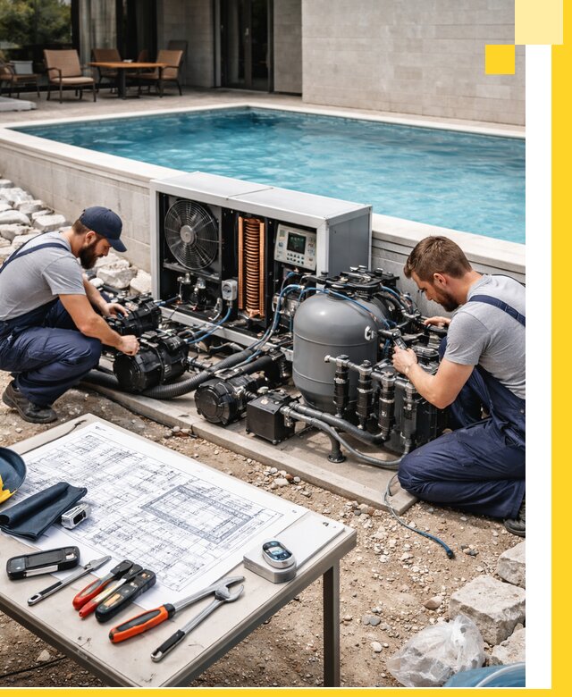 Проектирование и монтаж бассейнов с подогревом в Белогорске