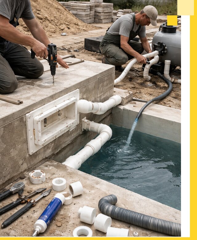 Строительство скиммерных бассейнов под ключ в Белогорске