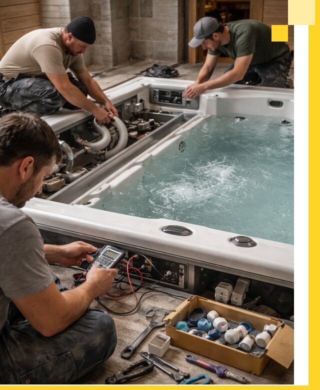 Гидромассажные бассейны под ключ в Белогорске, дизайн и монтаж