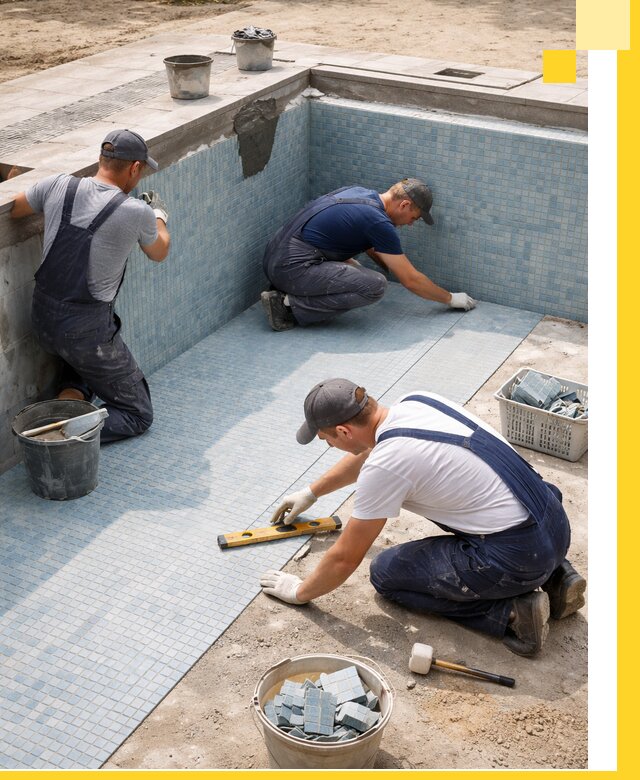 Укладка и установка плитки для бассейнов под ключ в Белогорске