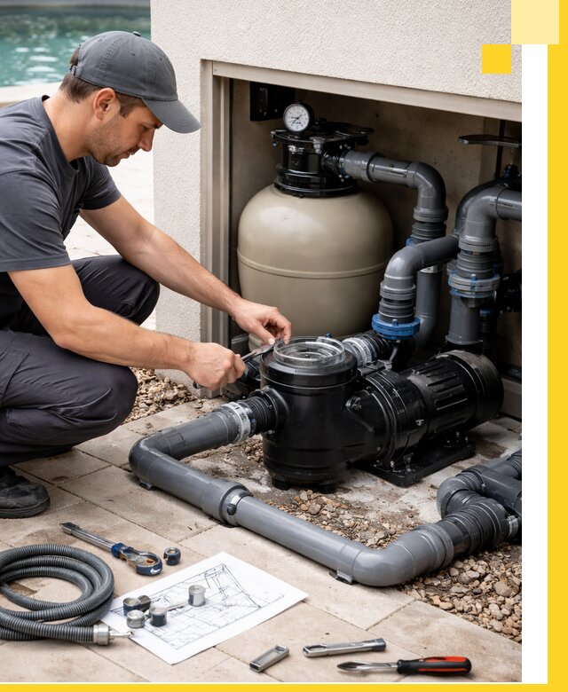 Поставка, монтаж и сервис насосов для бассейнов в Белогорске