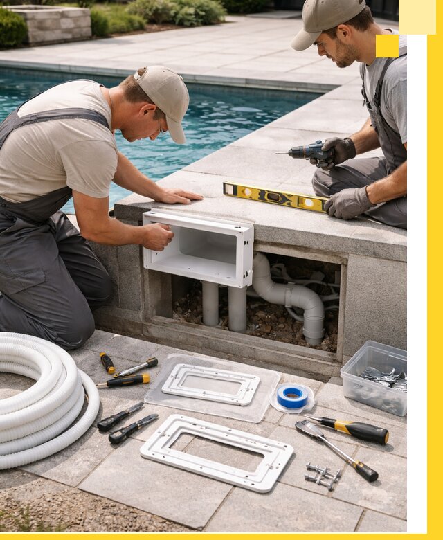 Поставка и установка скиммеров для бассейнов в Белогорске