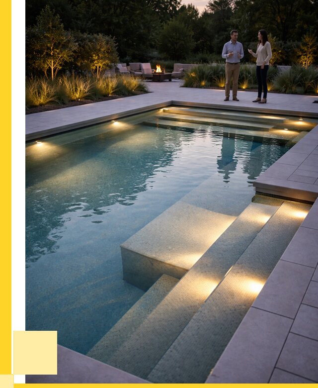 Освещение бассейнов в Белогорске под ключ от 25505 р. | ЭриданБгк