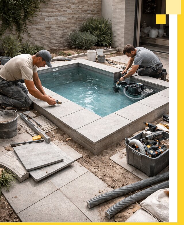 Мини бассейны под ключ в Белогорске, дизайн и установка