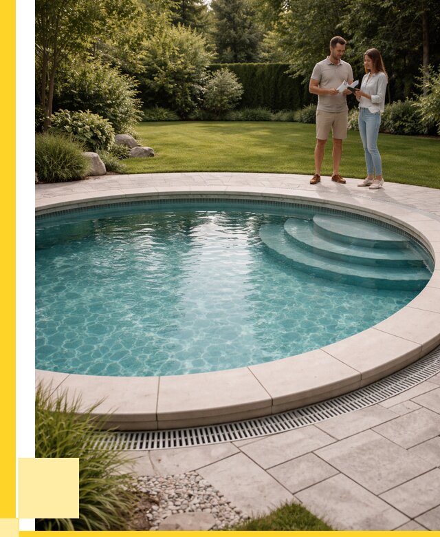 Круглые каркасные бассейны купить в Белогорске от 255050 р. | ЭриданБгк