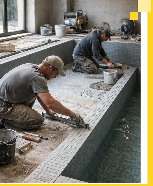 Строительство бассейна в частном доме в Белогорске под ключ