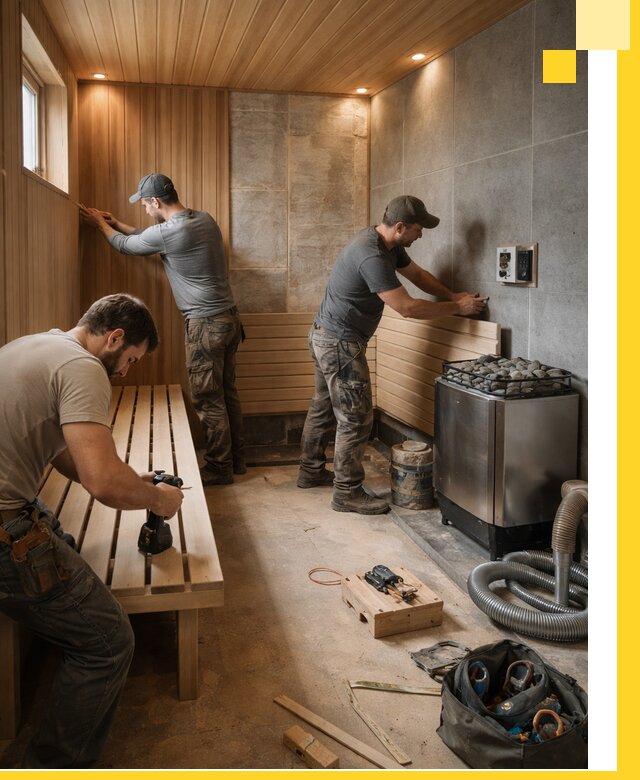 Сауны под ключ в Белогорске, проектирование, строительство, отделка