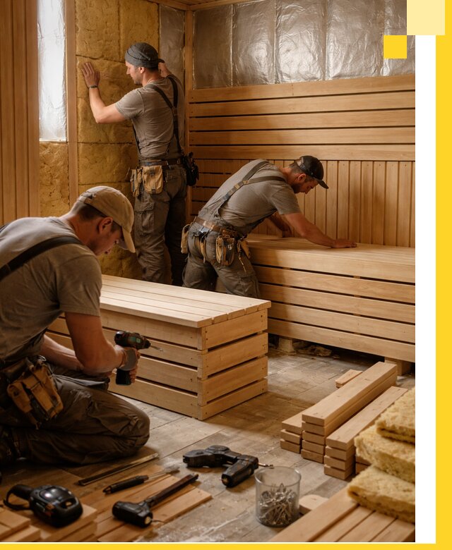 Профессиональное строительство саун под ключ в Белогорске