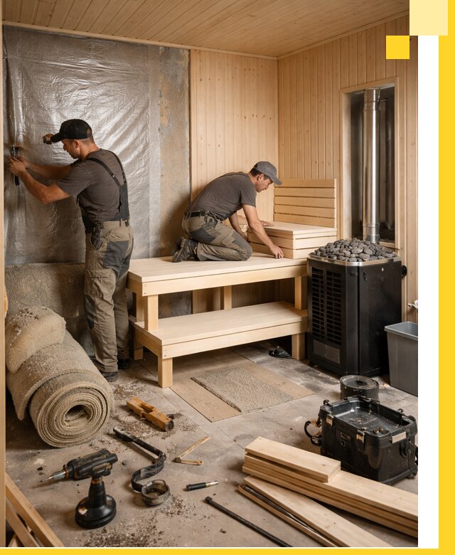 Проекты саун под ключ в Белогорске дизайн и строительство