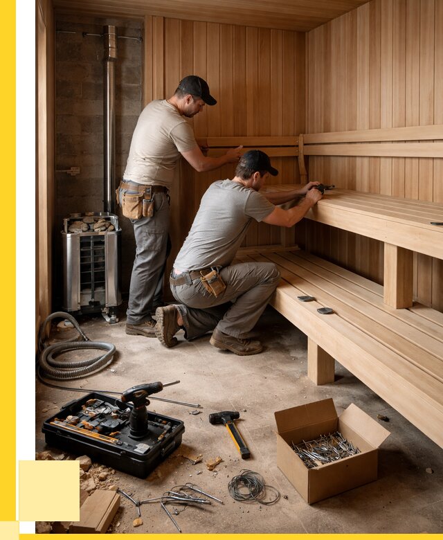 Монтаж саун под ключ в Белогорске от 122424 р. | ЭриданБгк