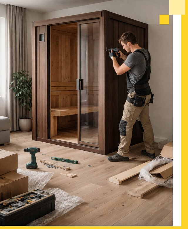 Установка и производство мини саун под ключ в Белогорске