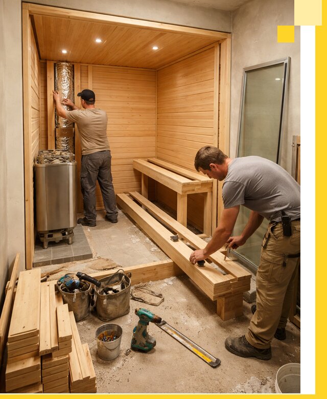 Проектирование и установка домашних саун под ключ в Белогорске