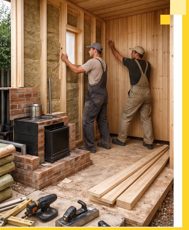 Строительство и установка дачных саун под ключ в Белогорске